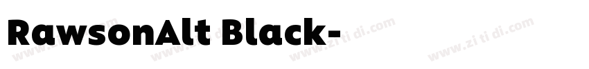 RawsonAlt Black字体转换 RawsonAlt Black字体转换